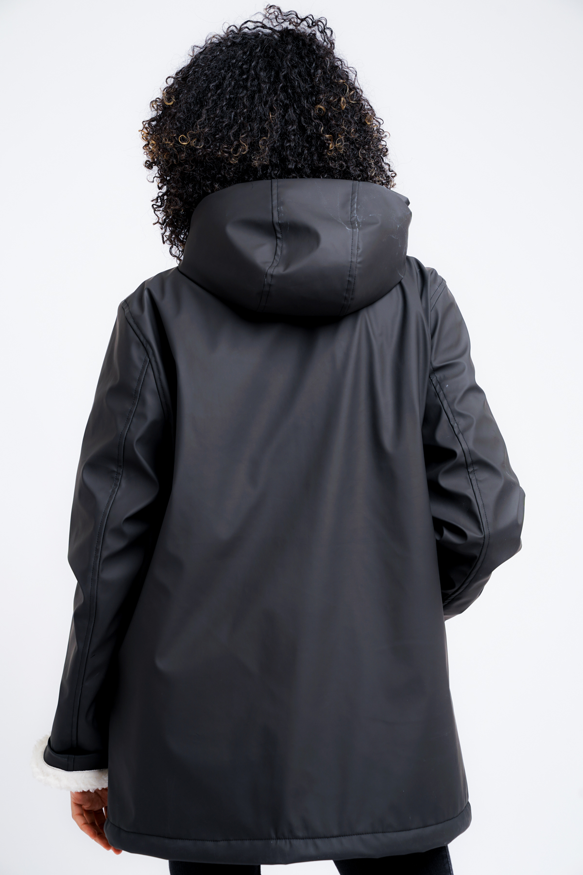 Borg Lined Pu Rain Mac | Affinity Wholesale Fashion