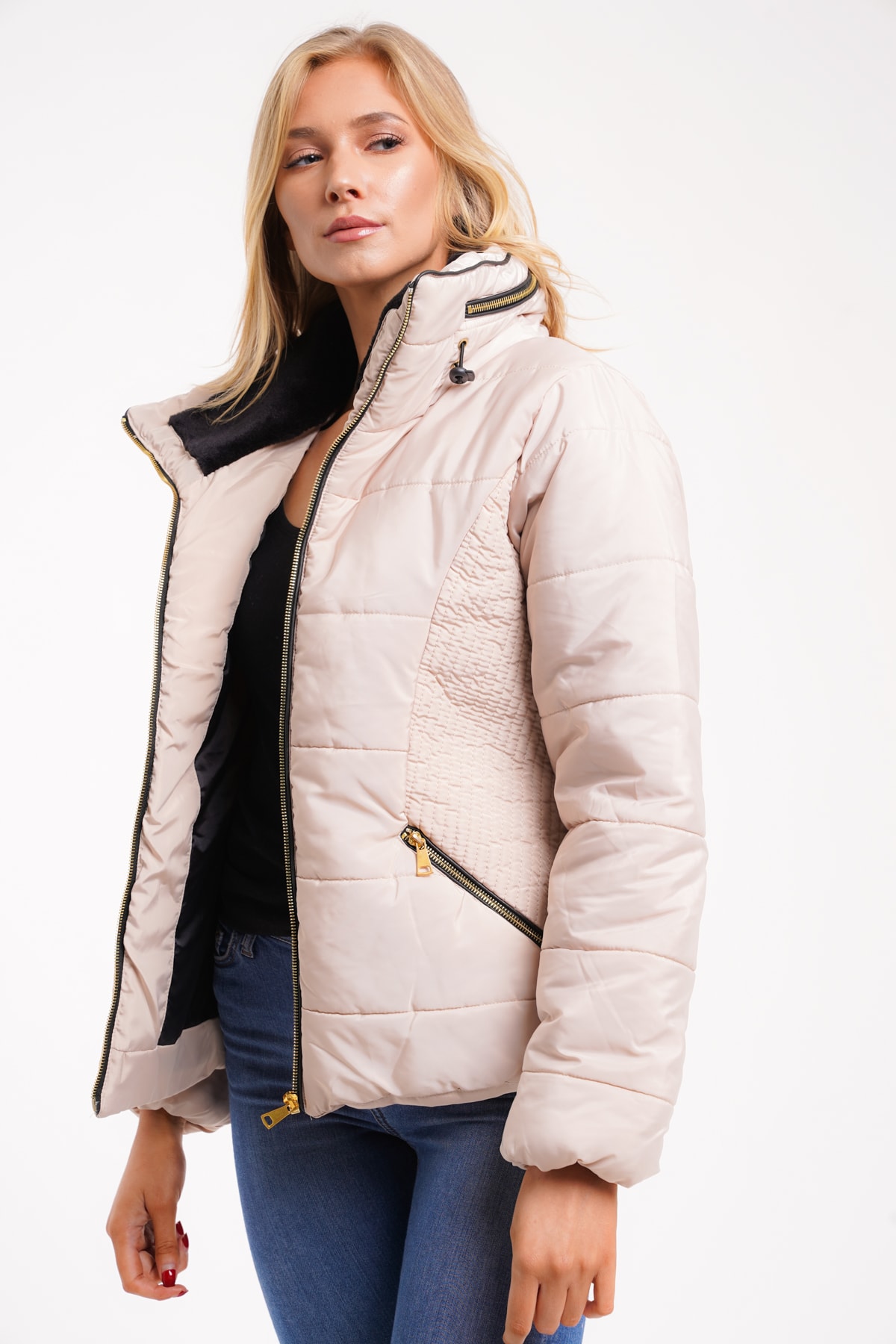 Ribbed Padded Puffer Jacket | Affinity Wholesale Fashion